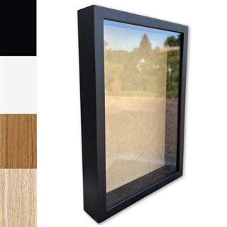 Moldura Caixa Alta Com Vidro Expositora Folhas Secas Bordados Quadros Quilling Scrapbook - Revestida - 1,5X4,5 em Oferta na Shopee