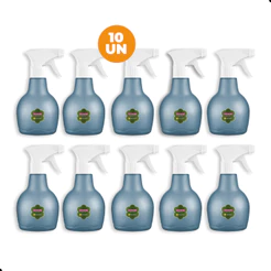 Kit Pulverizador Borrifador Spray 350ml Azul Sanremo 10 Unidades