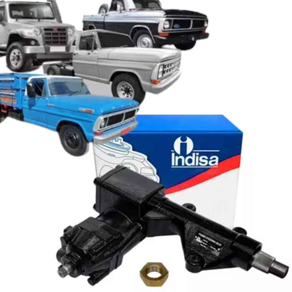 Caixa Setor Direção Hidráulica para Ford F1000 / F4000- 1978 a 1989 -Troller T4 2003 a 2014 - Sistema ZF Rosca Fina (Ind