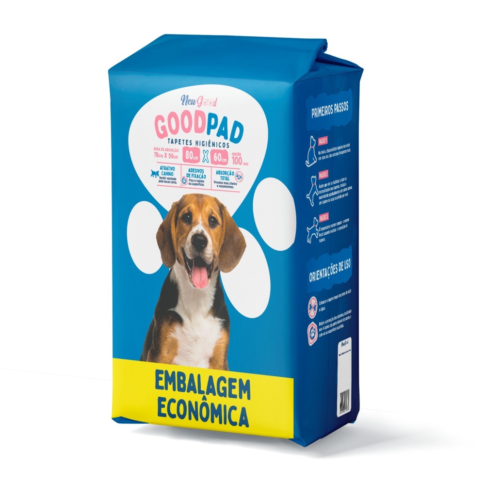 Tapete Higiênico Good Pad 80x60cm 100 Un Embalagem Econômica Petlike Original — imagem 2 de 2
