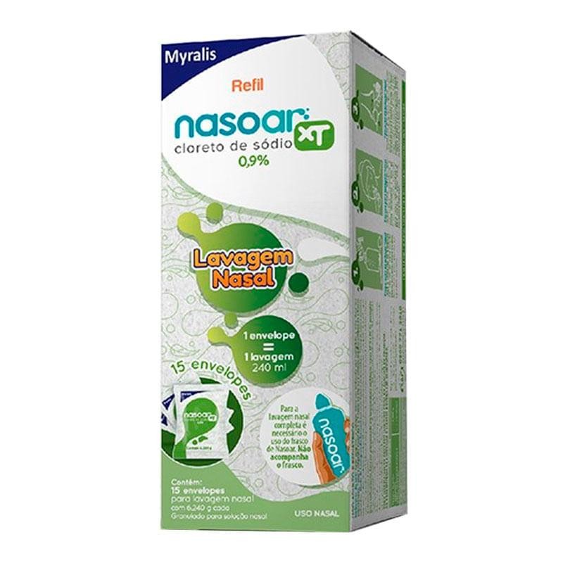 Refil Nasoar XT 0,9% Granulado Para Solução Nasal 15 Envelopes em Oferta na Shopee