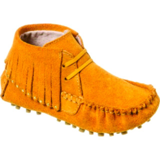 Abotinado Mocassim Bota Infantil Feminino Em Couro Legítimo com Franjas e Tachas em Oferta na Shopee