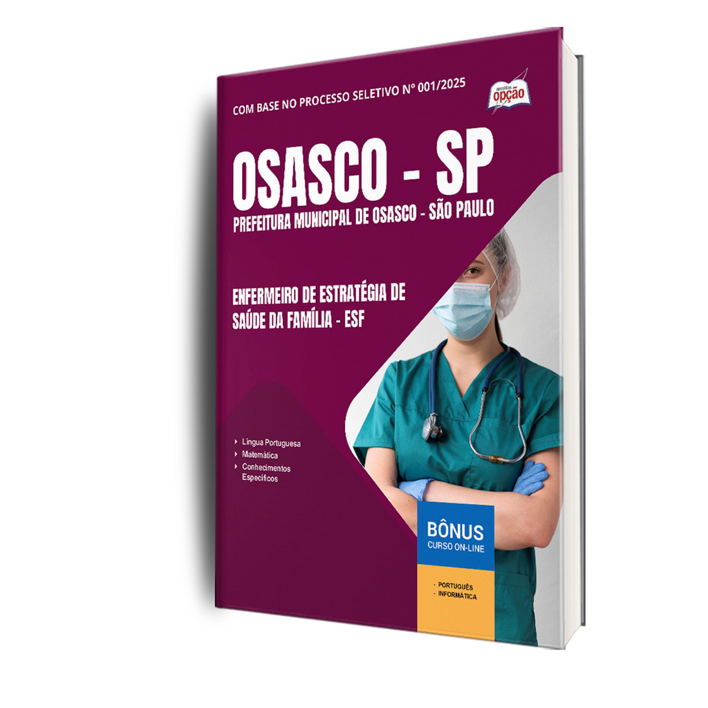 Apostila Prefeitura de Osasco - SP  - Enfermeiro de Estratégia de Saúde da Família - ESF