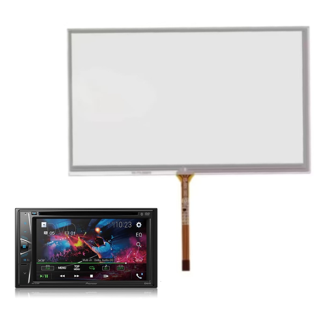 Tela Touch Screen Pioneer 6.2 dmh-g228bt g228 bt 228 dmh 6.2 Polegadas Tela Toque