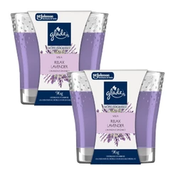Kit 2 Vela Perfumada Relax Lavender Glade Home Fragrance 96g cada
