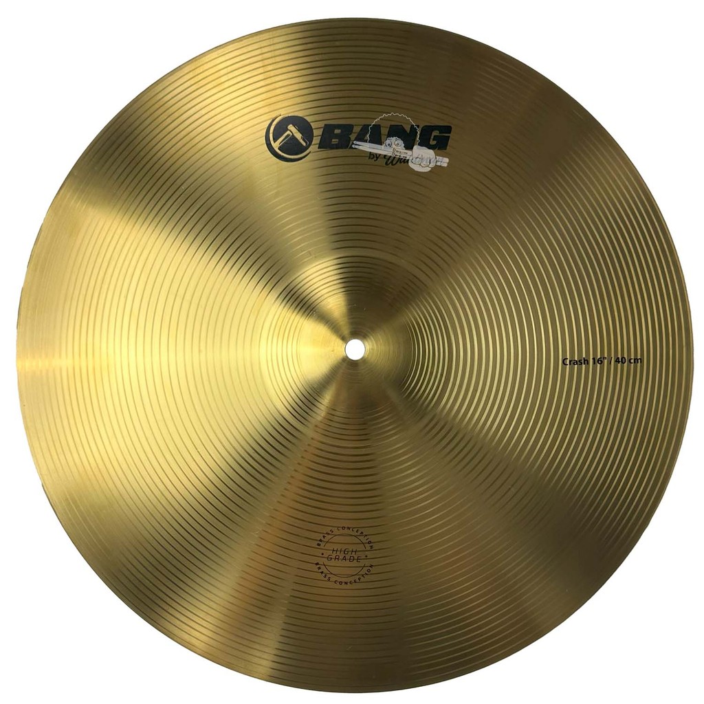 Prato de Ataque (Crash) 16 Waldman Bang Com Sonoridade Brilhante e Melodioso em Liga Brass