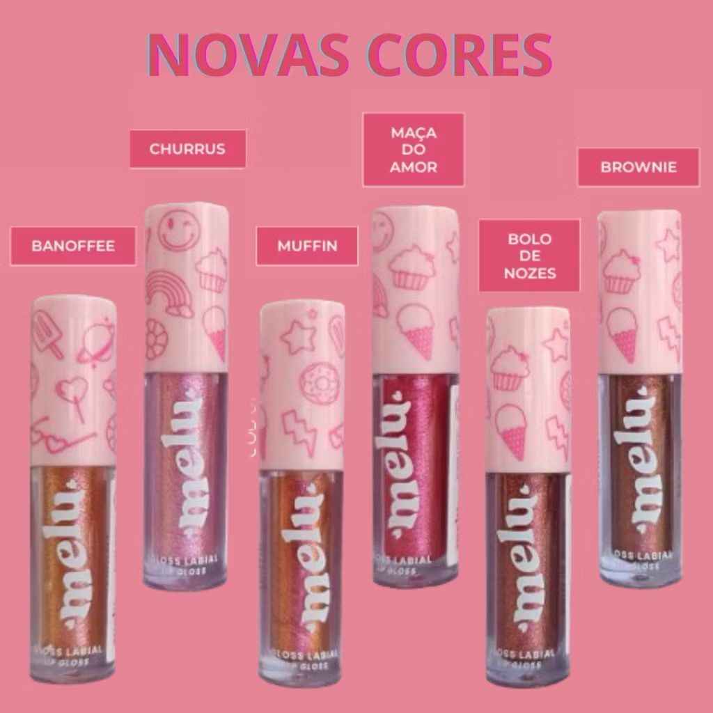 Gloss Labial Brilhante Melu By Ruby Rose - Novas Cores - Escolha seu tipo