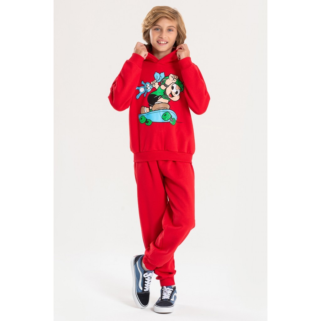 Conjunto Masculino Infantil Cebolinha Skatista - Turma da Mônica em Oferta na Shopee