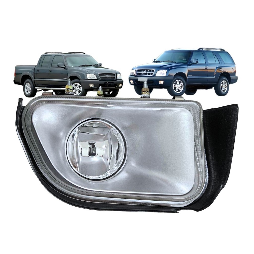 Farol Milha Neblina Vidro Para Chevrolet S10 Blazer 2001 a 2007 Lado Direito Nino 93351430