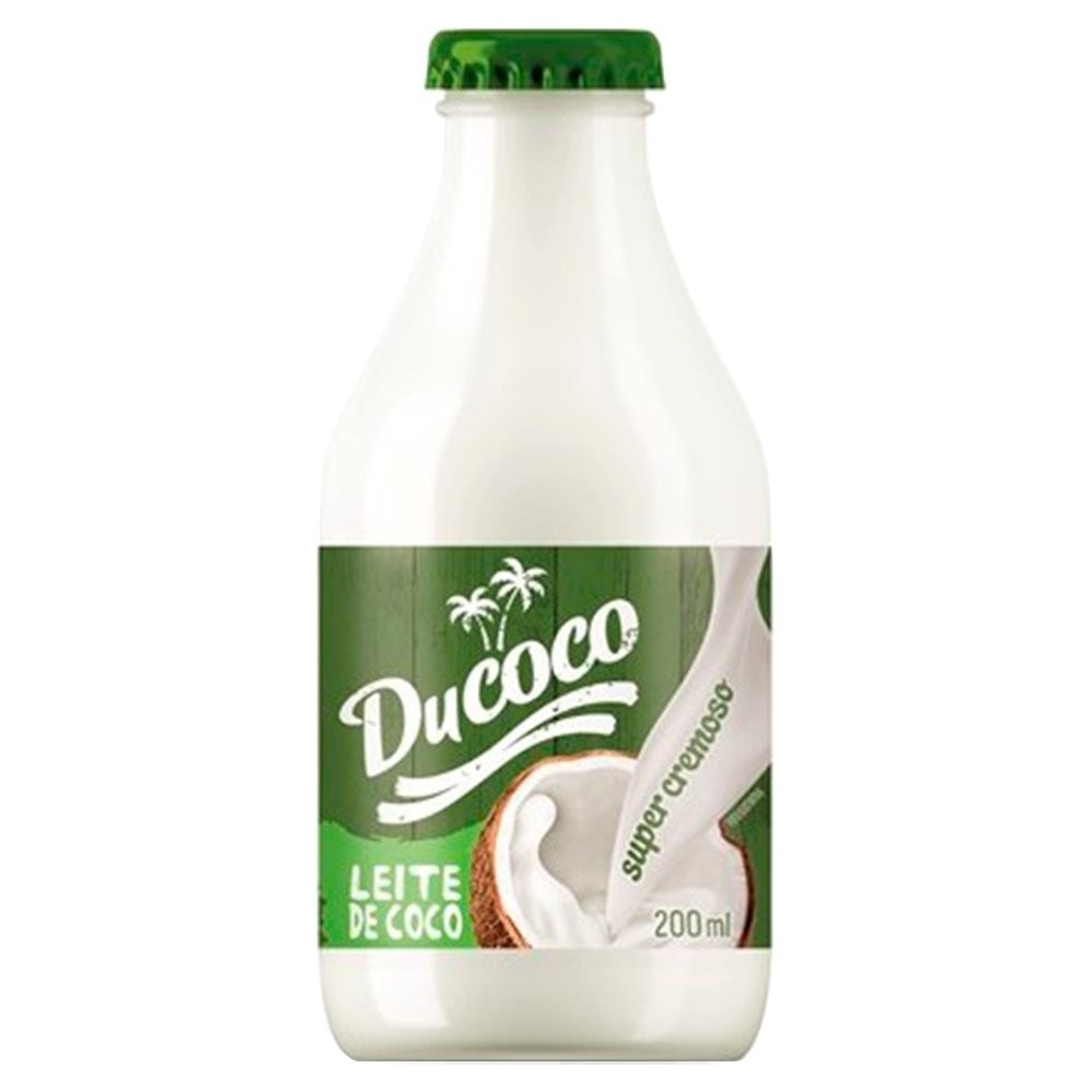 Leite de Coco Ducoco Vidro 200ml - Embalagem com 24 Unidades em Oferta na Shopee