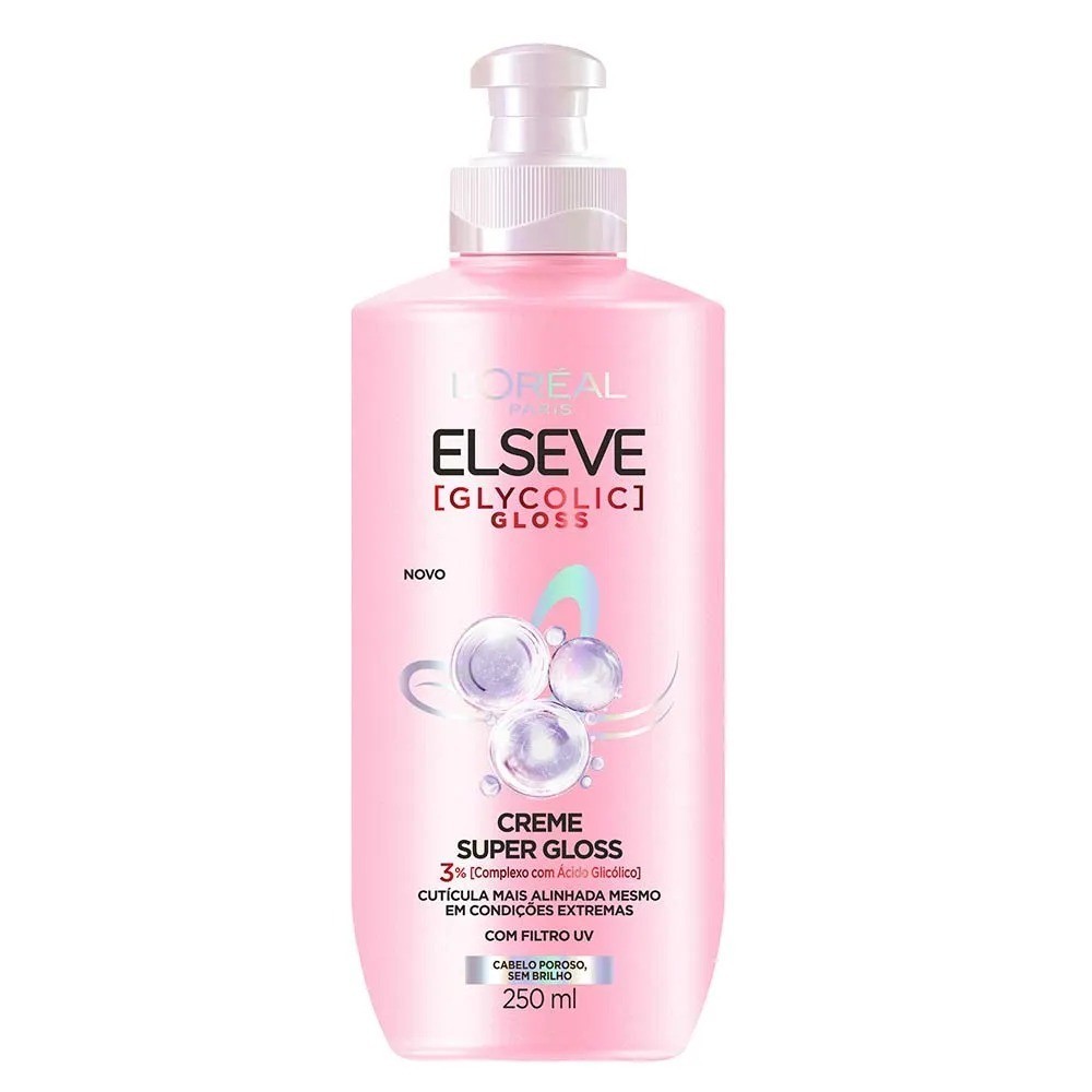 Creme Super Gloss Elseve Glycolic Gloss - 250ml