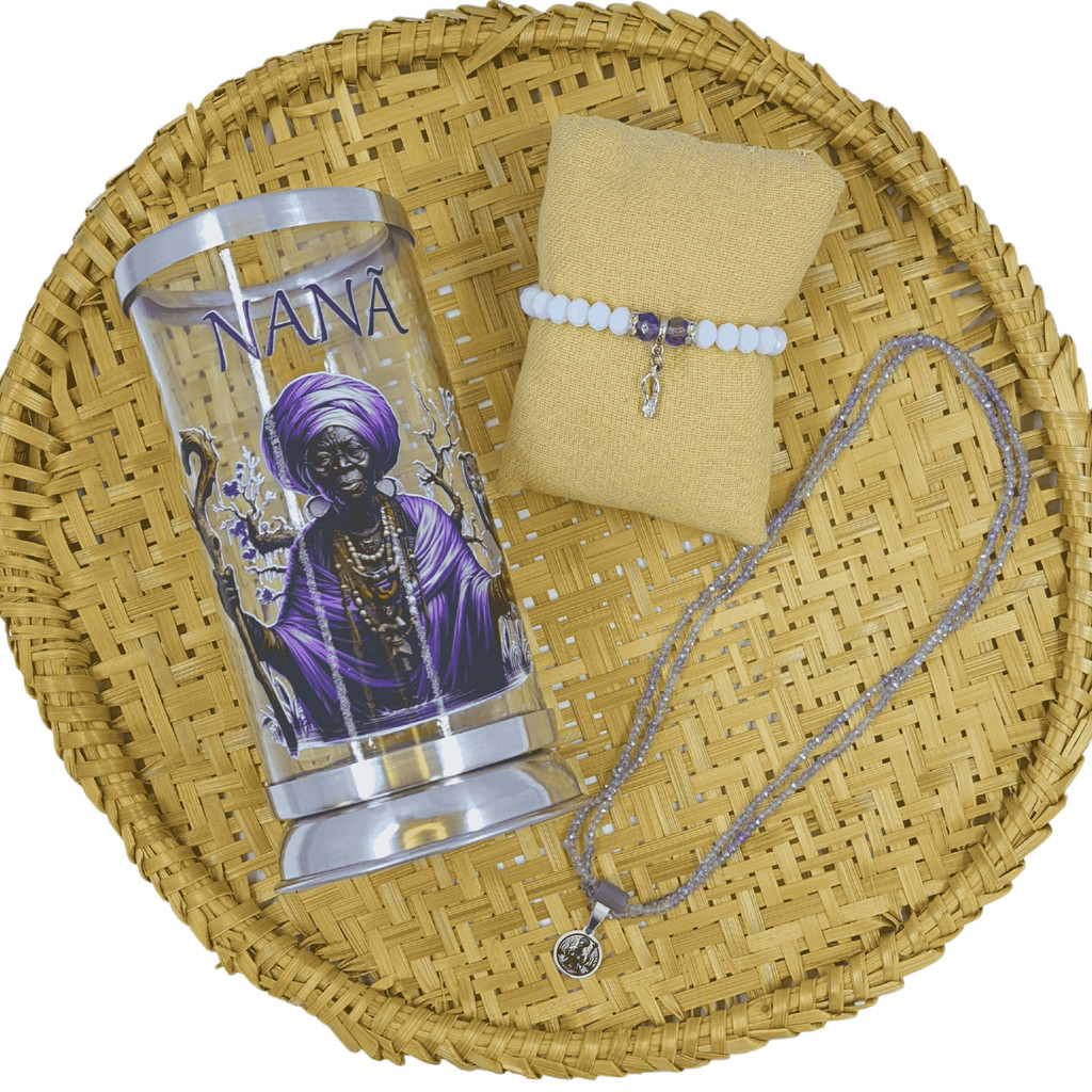 Kit Conexão Espiritual Orixá Nanã Castiçal