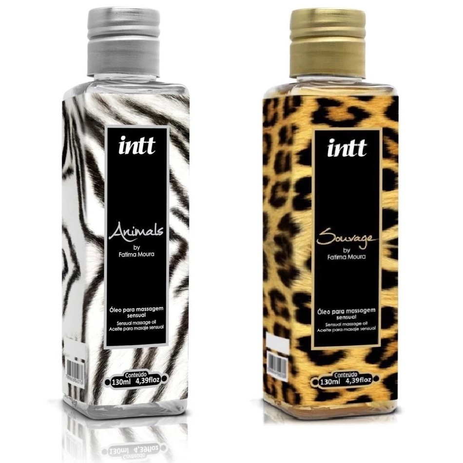 Óleo Para Massagem Sensual Afrodisiaca Intt 130ml Sauvage - Animals