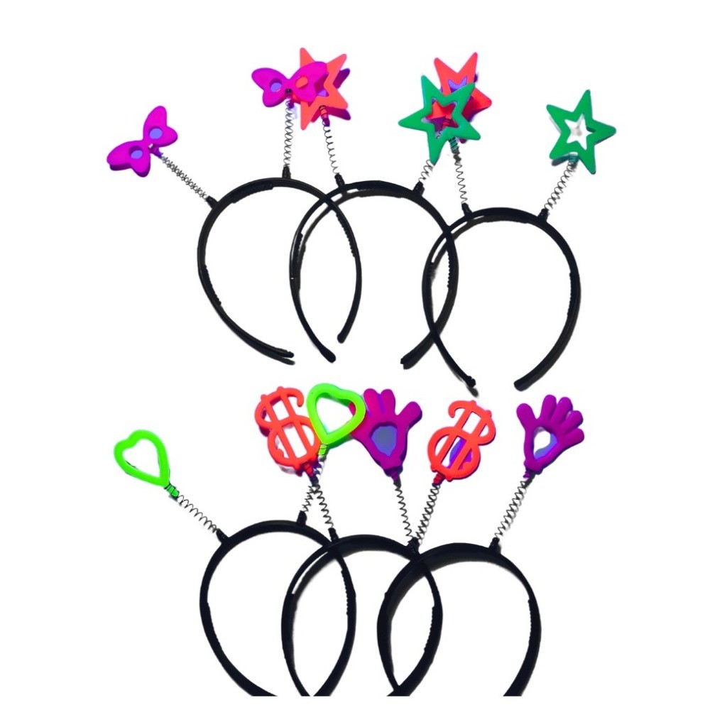 Kit 50 Unidades Tiara Neon Balada Festas Eventos Brilha na Luz Negra Aniversario em Oferta na Shopee