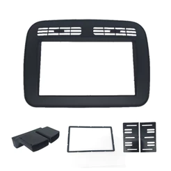 Moldura 2 Din Renault Clio G2 98/12 e G3 13/16 - Preta