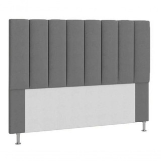 Cabeceira Estofada Cama Box King 195 Cm Cinza em Oferta na Shopee