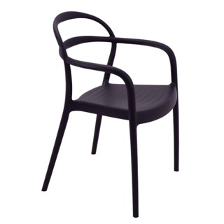 Cadeira Tramontina Sissi Eco Preto Empilhável em Polipropileno com Braços em Oferta na Shopee