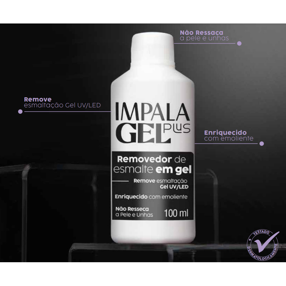 REMOVEDOR DE ESMALTE EM GEL - IMPALA GEL PLUS