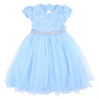 Vestido Infantil Menina Bonita Bordado Flores E Borboletas em Oferta na Shopee