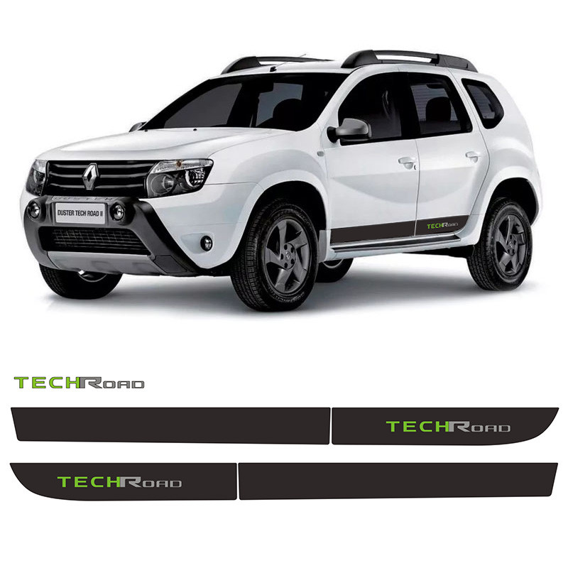 Faixa Lateral Duster Tech Road 2013/2015 E Adesivo Traseiro em Oferta na Shopee