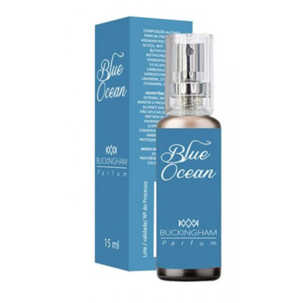 Perfume Blue Ocean Masculino By Buckingham Floral Suave Alta Qualidade E Fixação