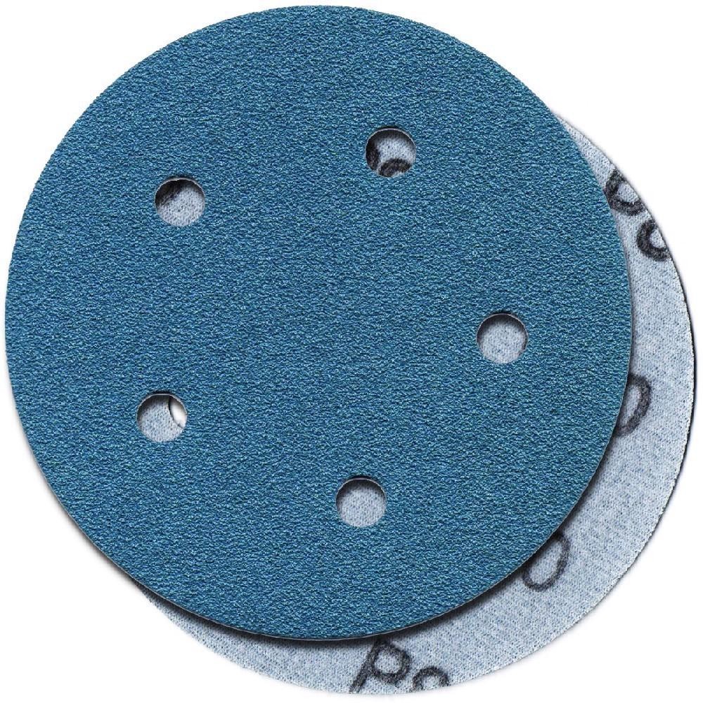Disco de Lixa Tipo Hookit 5 Furos 125mm Grão 80 Sil