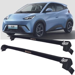 Rack Teto Aluminio Prime BYD Dolphin Mini PRETO PR228
