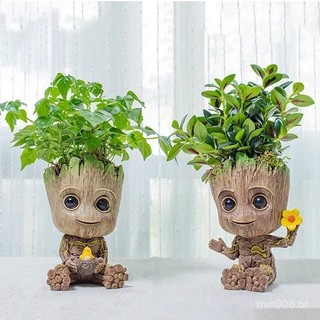 Bebê Groot. |     Vaso de Sementes de Plantas Suculentas, Estatueta de Brinquedo Guardião da Galáxia