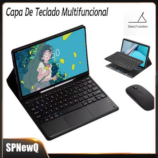 Capa Com Teclado Touchpad E Mouse Bluetooth Para Tab S6 Lite