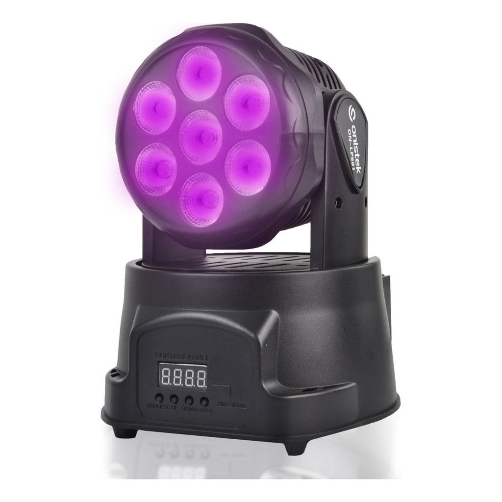 Mini Refletor Festa Balada Luzes Iluminação LED RGBW 84W DMX Strobo Quadriled Bivolt Profissional