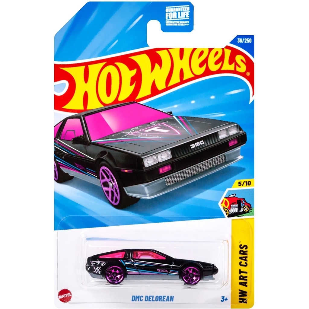 Miniatura Hot Wheels do DMC DeLorean
