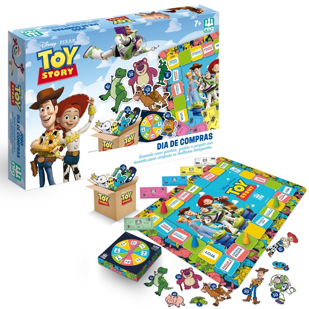 Jogo Infantil Dia de Compras Toy Story Disney 4135 - Nig em Oferta na Shopee