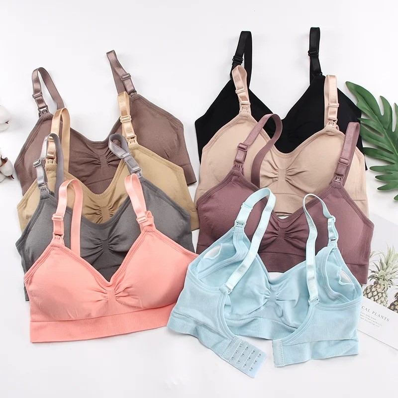 Kit 2 Sutiã Amamentação Bojo Removível Alças Reguláveis 3 Fechos