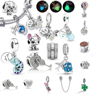 925 prata pingente charme pingente vaga-lume piscando luz interior fluorescente pingente jóias em Oferta na Shopee