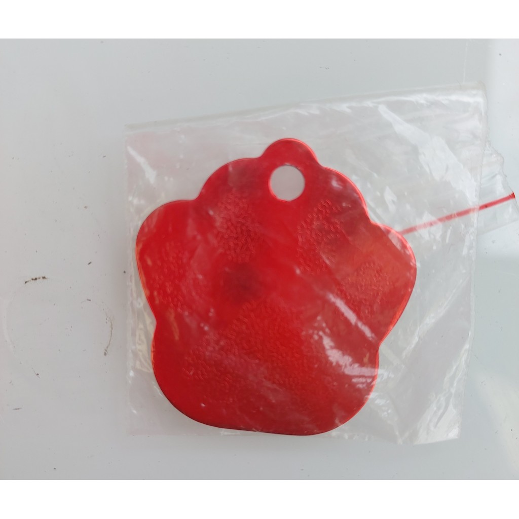 Plaquinha de identificação PET formato de patinha e osso