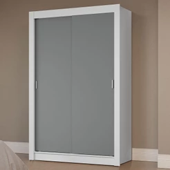 Guarda-Roupa Solteiro 2 Portas de Correr Milano Madesa