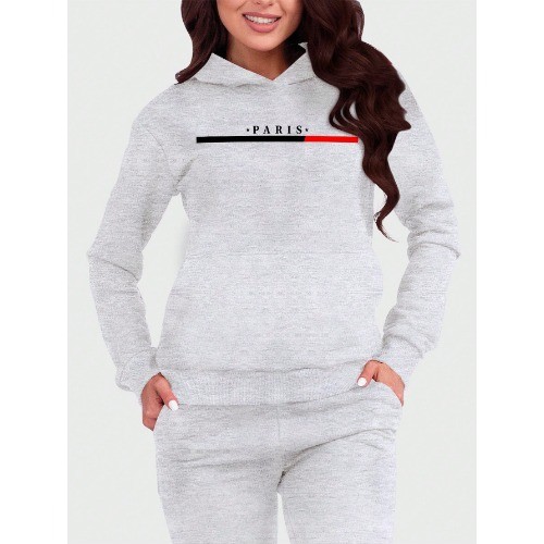 Moletom Feminino Canguru Paris Flanelado com Capuz  confortavel ,flanelado ,lançamento inverno para o dia das mães