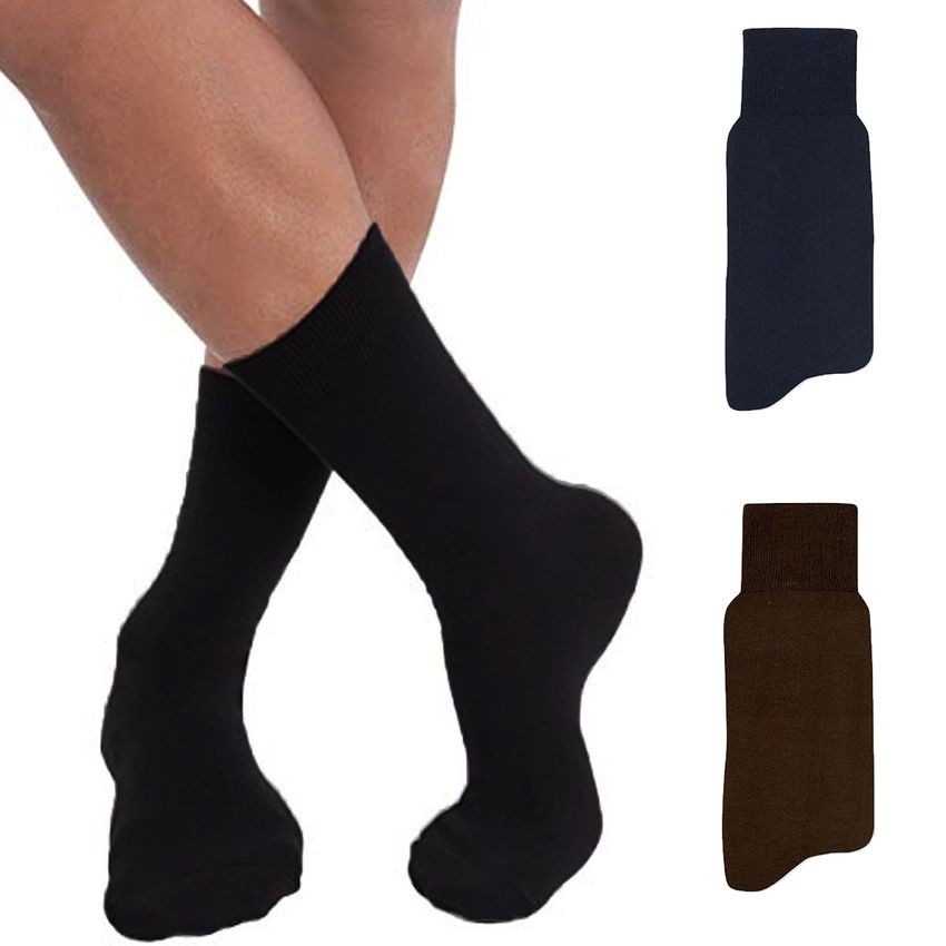 Kit 2 Pares De Meia Social Masculina Cano Longo Mash Algodão