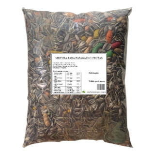 Mistura de Sementes e Frutas para Papagaio – Ração Nutritiva em 1, 3 ou 5 Kg" em Oferta na Shopee