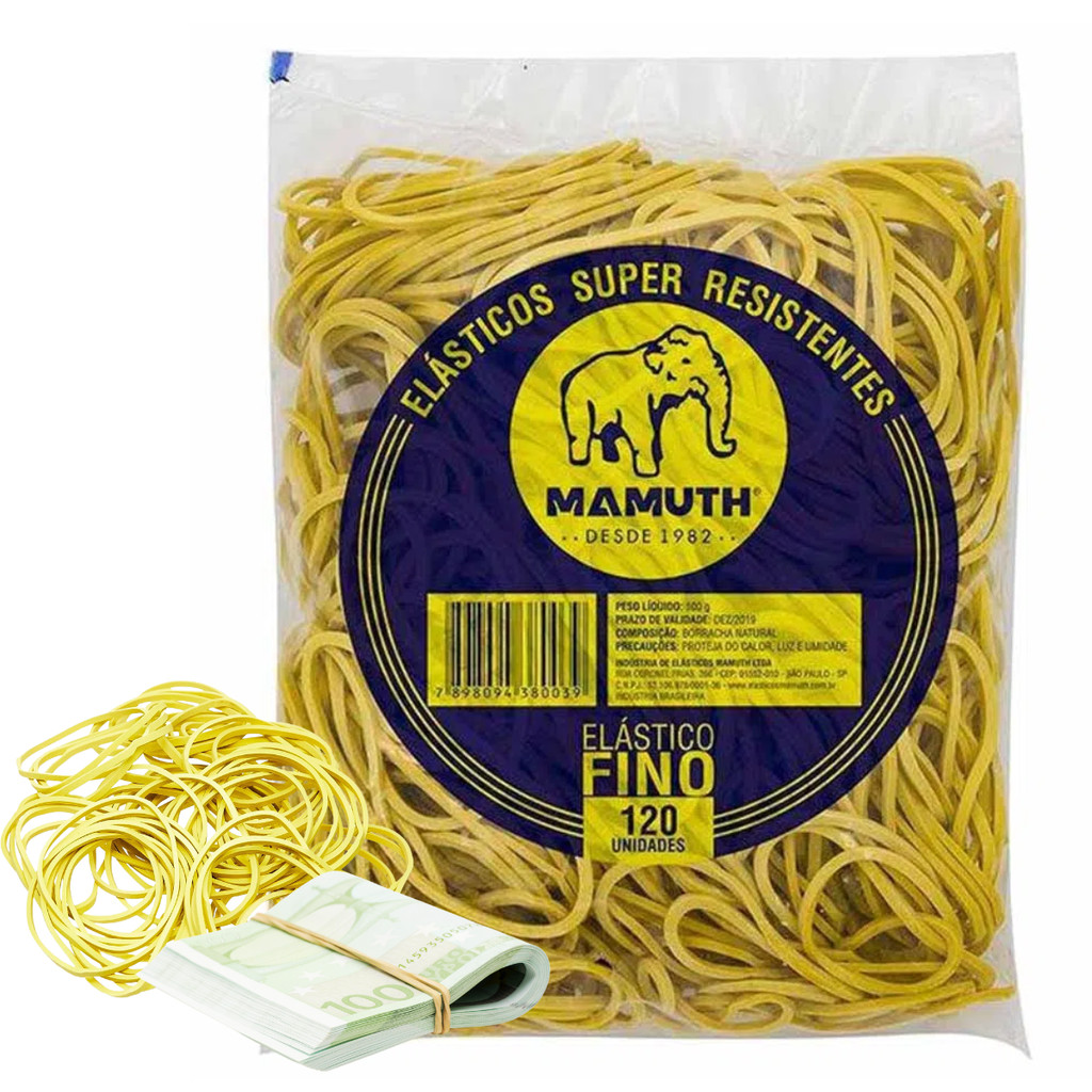 Elástico Borracha Para Amarrar Dinheiro Colagem Tela de Celular 100g 120 Unidades