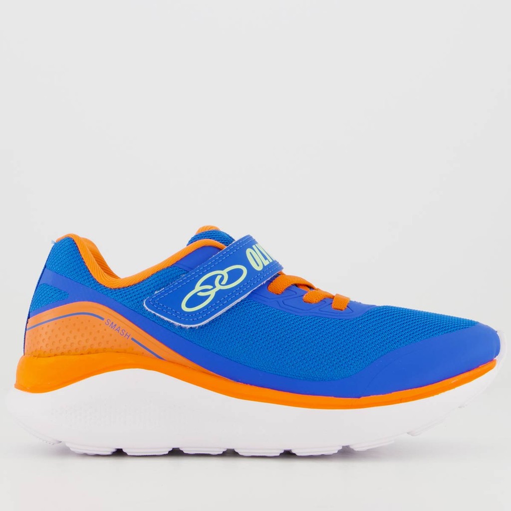 Tênis Olympikus Smash Juvenil Azul e Laranja - Men Shoes