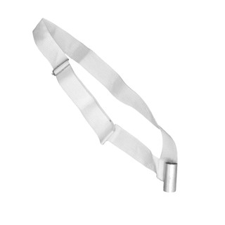 Talabarte Correia Para Lira Cor Branco Percussão Fanfarra Banda Marcial 1 Unidade