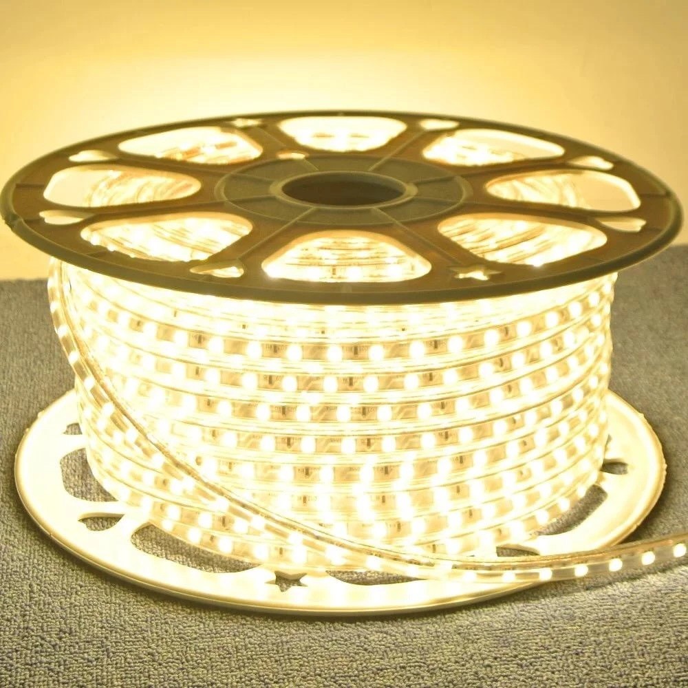 1 a 10 Metros Fita Mangueira Led 5050 Branco Frio/Quente 220v de + Fonte de Alimentação/Rabicho em Oferta na Shopee