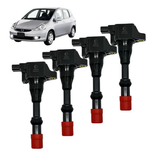 Jogo 4 Bobina Ignição Honda Fit 1.4 8v 2004 A 2008 Dianteira em Oferta na Shopee
