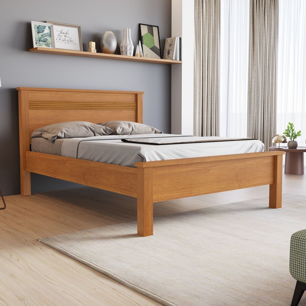 Cama Casal Irlanda  Cinamomo em Oferta na Shopee