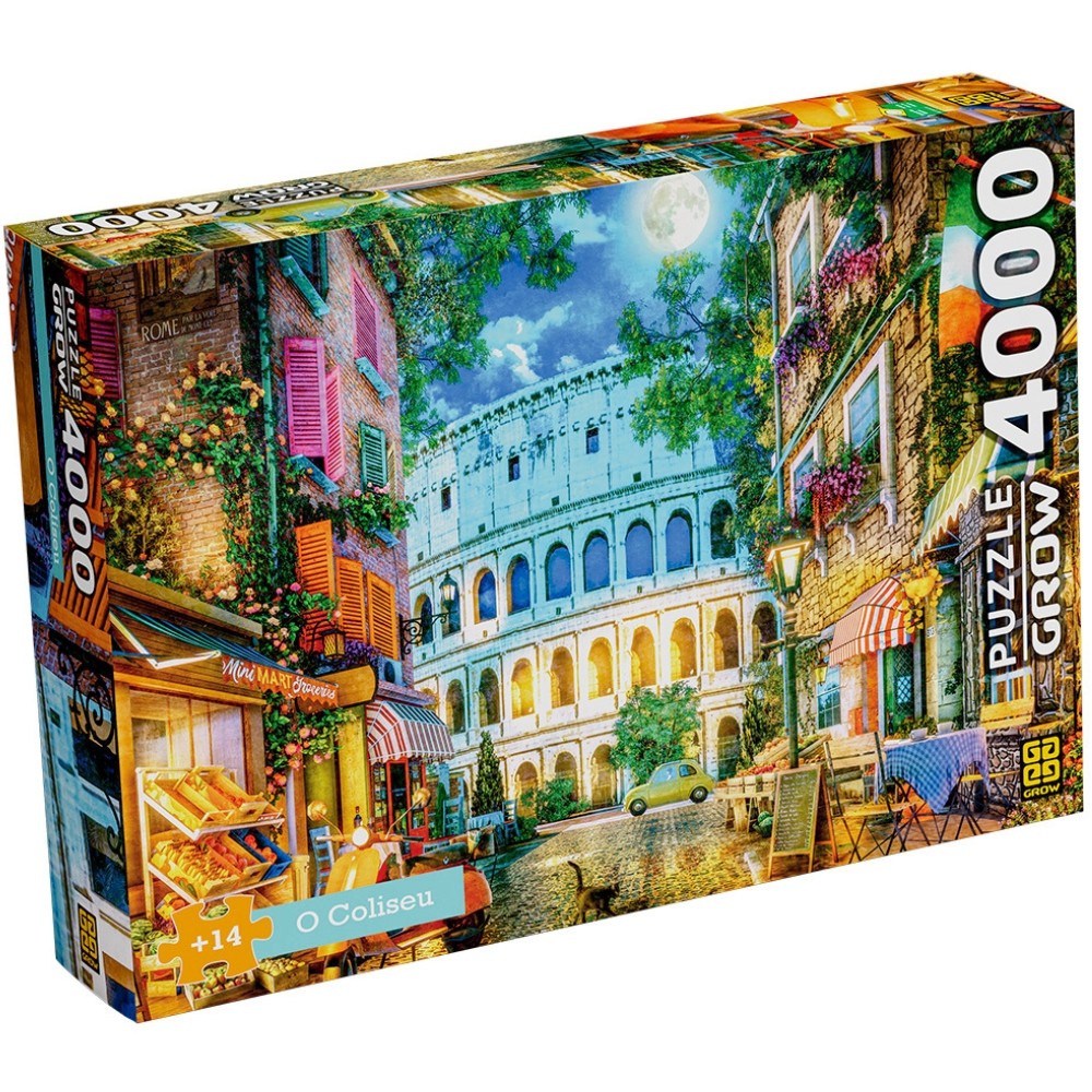 QUEBRA CABEÇA O COLISEU 4000 PEÇAS GROW PUZZLE JOGO PAISAGEM ITÁLIA ROMA ROMANO MONUMENTO FAMOSO em Oferta na Shopee