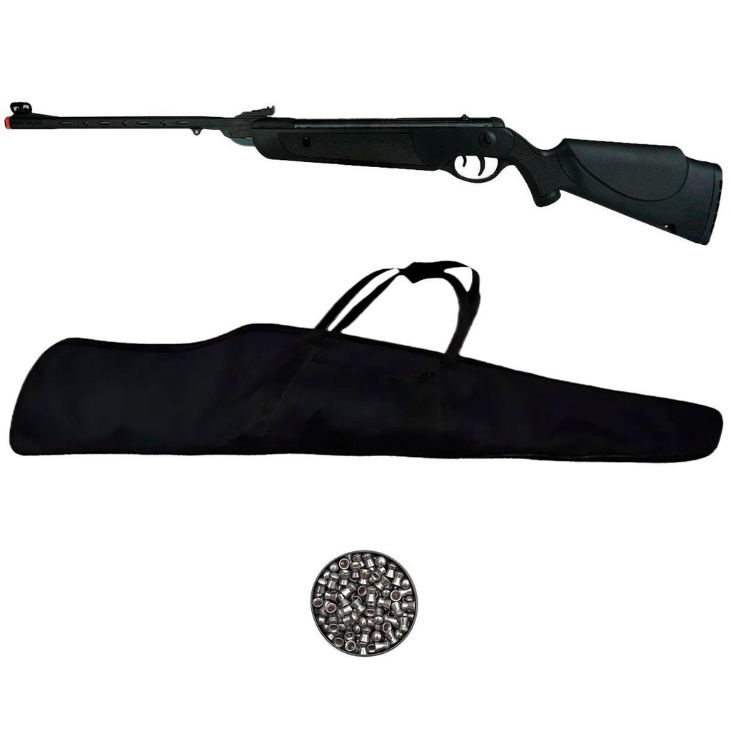 Carabina de Pressão Dione Sport 5.5mm Pistão Nitro 55kg - Rossi + Capa + Chumbo em Oferta na Shopee