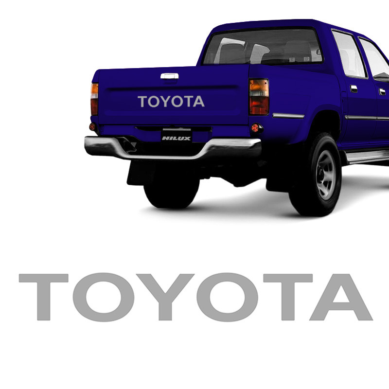Faixa Toyota Hilux 1999/2005 Adesivo Cinza Tampa Traseira em Oferta na Shopee