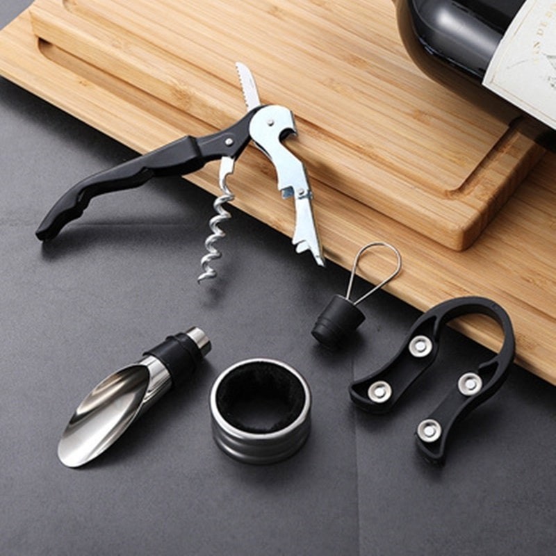 Kit 30 unds Abridor De Vinho 5 Peças Inox Com Saca Rolha Dosador Corta Lacre Kolling Sell