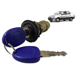 Cilindro Miolo Porta Malas Siena 98 99 2000 2001 2002 Com Chave